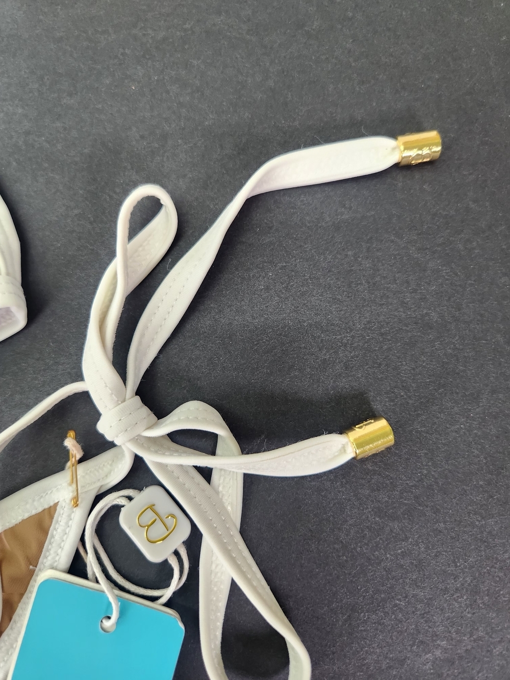 NWT Beach Bunny Hard Summer White Caged Bikini Set - Size Large - Picture 7 of 13
